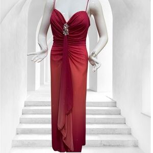 Elegant Red Evening Gown size 15-16